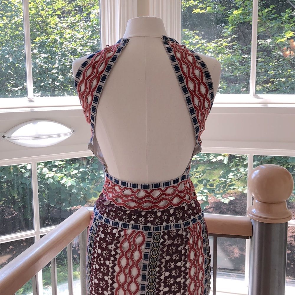 Tory Burch Multicolor Geometric Print Maxi Dress - Picture 9 of 15